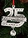 J Strait Designs 0039 25th Anniversary Silver Pewter Ornament