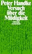 Versuch �ber die M�digkeit (suhrkamp taschenbuch)