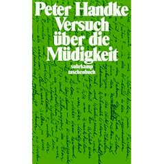 Versuch �ber die M�digkeit (suhrkamp taschenbuch)