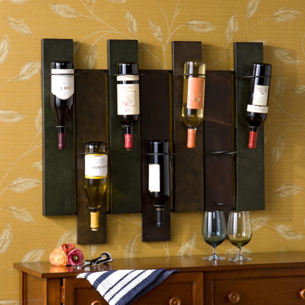 SEI Navarra Wall Mount Wine Rack Wall Wine Holder