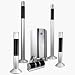 IceTech Echo KA-916CE - Home theater speaker system - 175 Watt (total) - silver