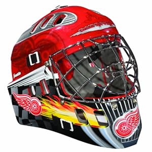 Franklin Sports NHL Detroit Red Wings SX Comp GFM 100 Goalie Face Mask