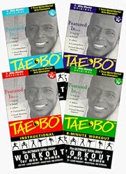 Tae-Bo Workout (SET OF 4: Basic, Instructional, Advanced, 8-minute Workout) [VHS]