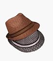 Woven Straw Retro Fedora Hat by UBI