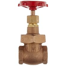 Milwaukee Valve 1141 Series Bronze Gate Valve, Industrial Service, Class 150, Non-Rising Stem, NPT Female