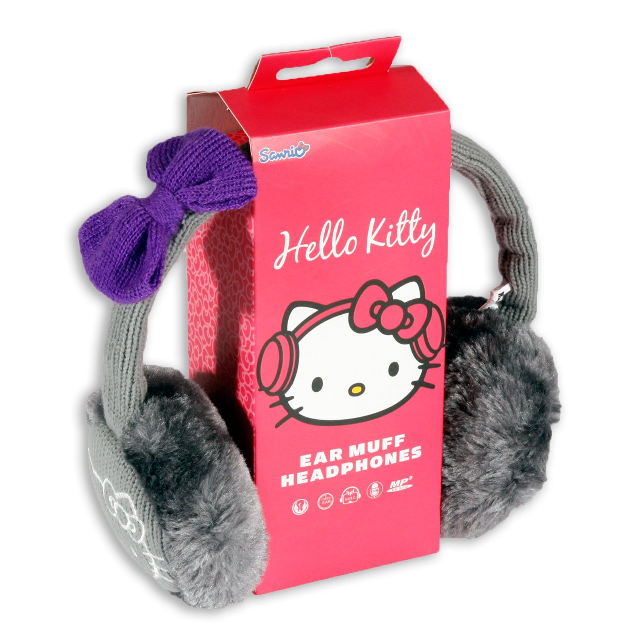 itty Cosy Kitty Kintted EAR Muff Headphones G