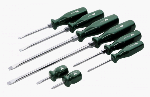SK Hand Tools 86005 8-Piece SureGrip Combination Screwdriver Set