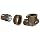 Amphenol Industrial 97-3108B-14S-6P Circular Connector Pin, Threaded Coupling, Solder Termination, Angle Plug, Split Backshell, 14S-6 Insert Arrangement, 14S Shell Size, 6 Contacts
