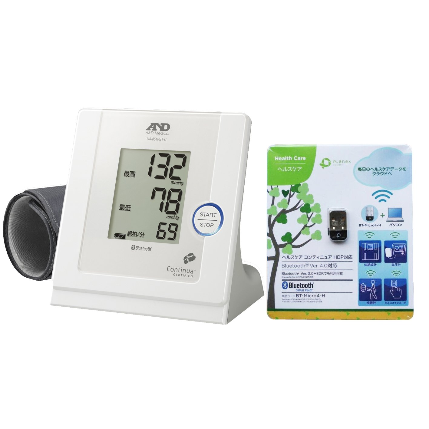 UA-851PBT-C-W A&D 家庭用血圧计 白色 UA