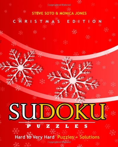SUDOKU Puzzles - Christmas Edition, Hard to Very Hard: Puzzles + Solutions