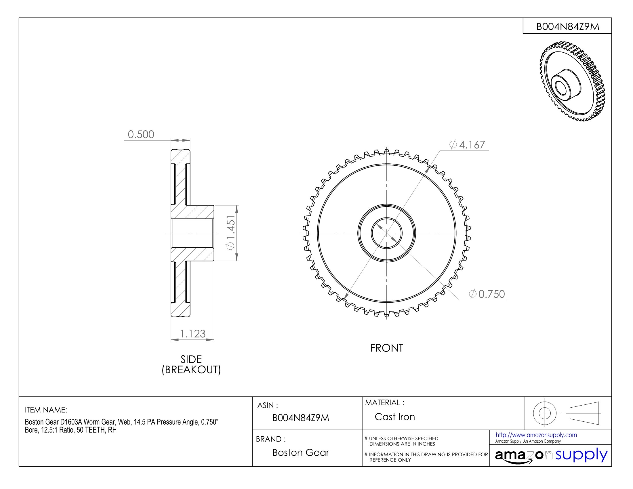 boston gear worm gear