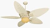 Craftmade Fans PV52AWD 54 Pavillion Outdoor Antique White Ceiling Fan w/ Remote & B554T-OLOK Blades