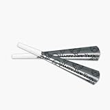 Beistle - 88818S100 - Silver Midnight Horns- Pack of 100