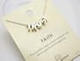 Beautiful Make A Wish Inspirational "Trust" Charm Necklace Silver Tone