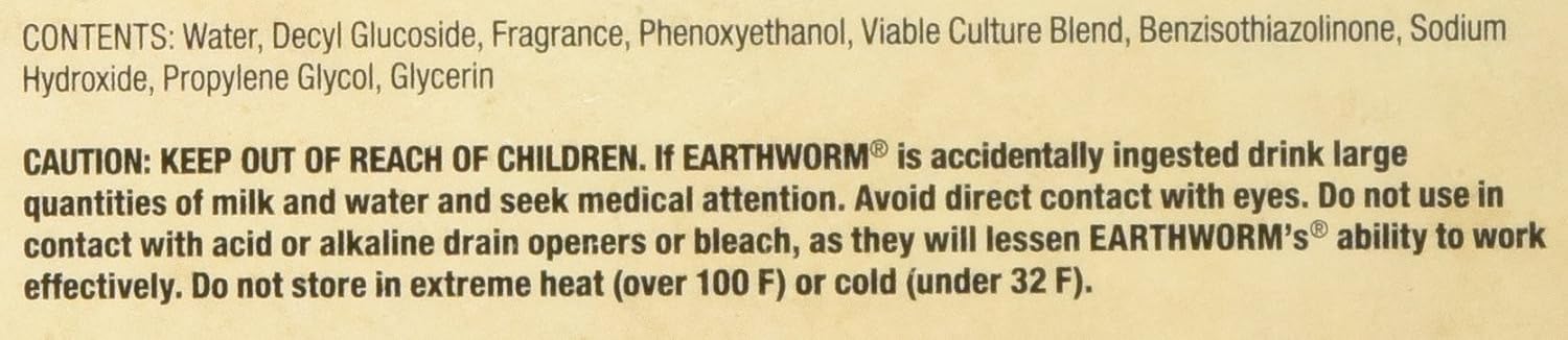 Amazon.com: EarthwormÂ¨ Drain Cleaner - Drain Deodorizer - Natural ...