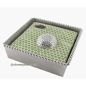 Mariposa Beaded Napkin Holder Golf Ball Weight by Mariposa