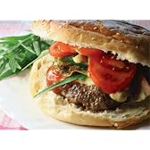 ハンバーガーミートパティ　（味付け、加熱済-２０枚入り）　 Hamburger Patties, Seasoned - Pre-Cooked (20/pkg)