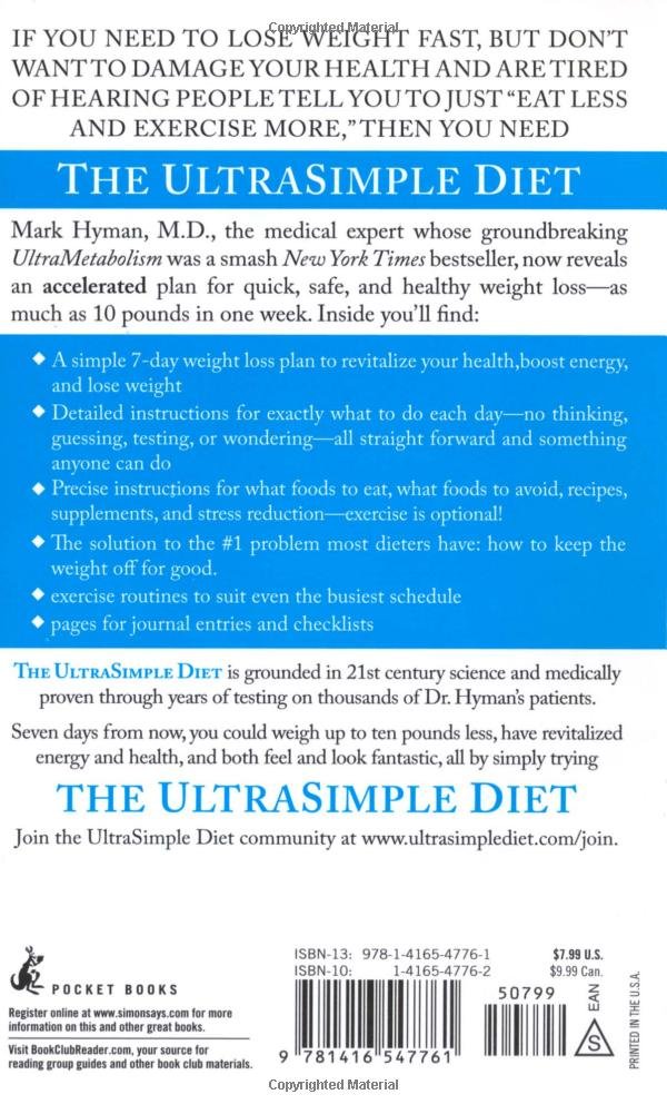 The UltraSimple Diet: Kick-Start Your Metabolism and Safely Lose ... The UltraSimple Diet: Kick-Start Your Metabolism and Safely Lose ...