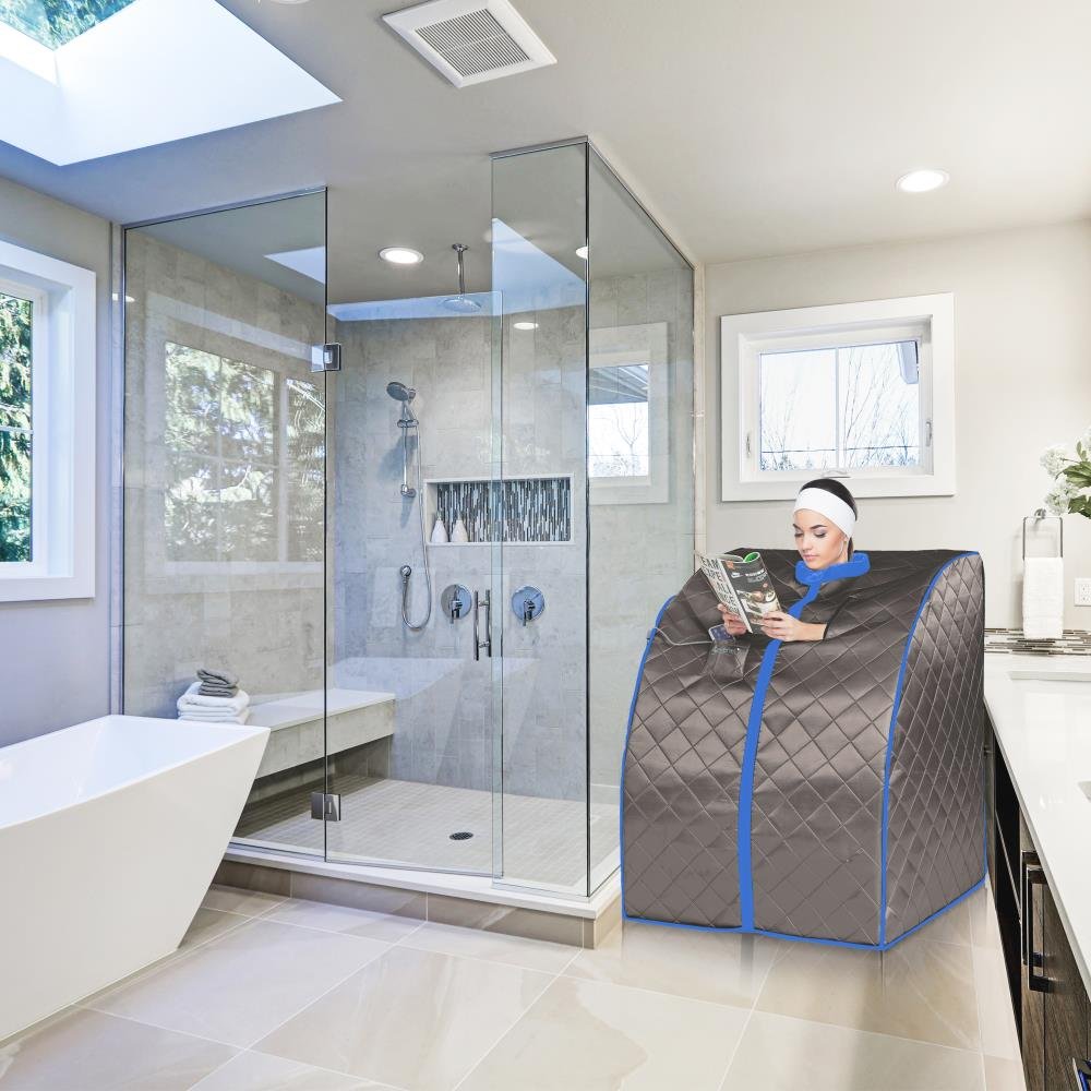 SereneLife Portable Infrared Home Spa One Person Sauna for Detox & Weight Loss