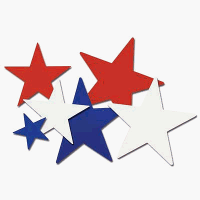 Beistle - 55835 - Printed Star Cutouts - Pack of 24
