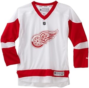 NHL Detroit Red Wings White Replica Youth Jersey, White, Large/X-Large