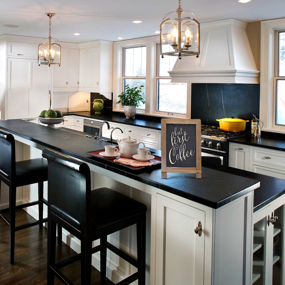 Vintage Slate Kitchen Chalkboard (14" x 9.5") Decorative Standing