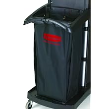 Rubbermaid Commercial 9T81 30 gallon Capacity, 33" Length x 10-1/2" Width x 17-1/2" Height, Black Color, Compact Fabric Replacement Bag