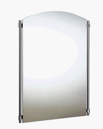 :USE Form One Wall Mirror, Polished Chrome and Satin Chrome
