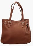 Prada - Prada BR1594 Leather Shopping Tote Bag - Brown
