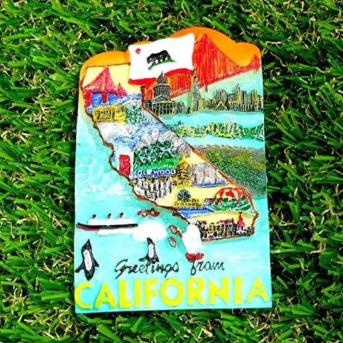 California 3D Magnet Landmark Collectibles Gifts Home Office Decor