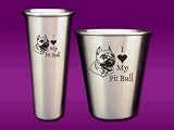 Pit Bull Terrier - Shot Glass Set - Laser engraved