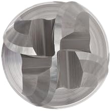 Melin Tool CCMGS-B Carbide Ball Nose End Mills, Inch, Stub Length, Uncoated (Bright) Finish, 30 Degree Helix, For Use With Cast Iron, Nickel/Nickel Alloys, Plastics, Steel/Steel Alloys, Titanium/Titanium Alloys