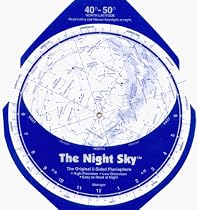 The Night Sky 40°-50° (Large) Star Finder