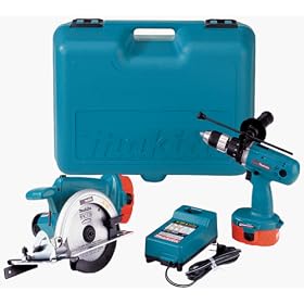 Makita DK1016 1/2-Inch 18 Volt Cordless Drill / 6-1/2-Inch Circular Saw Combo Pack