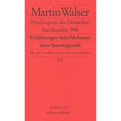 Erfahrungen beim Verfassen einer Sonntagsrede: Friedenspreis des Deutschen Buchhandels 1998 (edition suhrkamp)