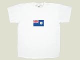 T-Shirt mit Flagge Anguilla, weiß, Größe XL