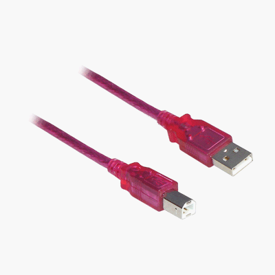 Childrens Toyshop  Electronics : 2m USB 2.0 A-B Cable Pink