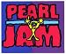 Pearl Jam - Logo with Stick Figure on Rectangle - Sticker / Decal Image