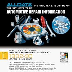 ALLDATA Personal Edition Automotive Repair Information CD Disc; 1992-1993 Imports, Mercedes through Volvo; Disc Set L