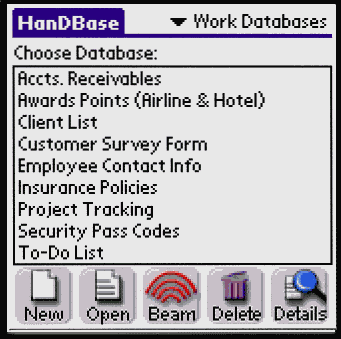 HanDBase Plus downloadable Software