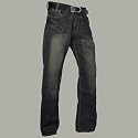 EN18 Casual Men's Jeans Black Rinse Finish