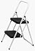 Cosco Big Step Two-Step Steel Step Stool, White #11-302WBL