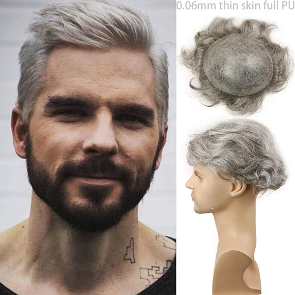 Rossy Nancy Men S Toupee Ultra Transparent Thin Skin Pu