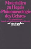 Materialien zu Hegels Phänomenologie des Geistes