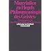 Materialien zu Hegels Ph�nomenologie des Geistes