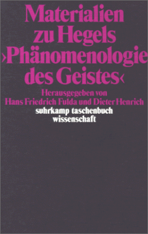 Materialien zu Hegels 'Ph�nomenologie des Geistes'
