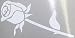 Reflective Rose helmet decal