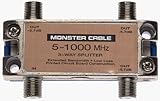 Monster Cable SS3RF Monster Standard RF Splitters For CATV Signals 3-Way RF Splitter