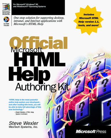 Official Microsoft Html Help Authoring Kit by Microsoft Press