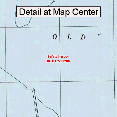 USGS Topographic Quadrangle Map - Safety Harbor, Florida